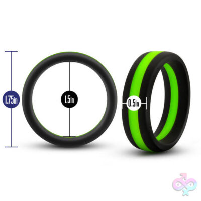 Silicone Go Pro Cock Ring black by Blush — soft stretchy beginner cock ring for couples