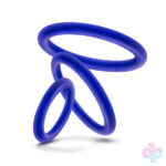 Blush Novelties Sex Toys - Performance - Vs4 Pure Premium Silicone Cockring Set - Indigo