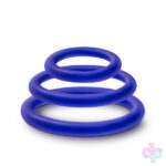 Blush Novelties Sex Toys - Performance - Vs4 Pure Premium Silicone Cockring Set - Indigo