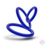 Blush Novelties Sex Toys - Performance - Vs4 Pure Premium Silicone Cockring Set - Indigo