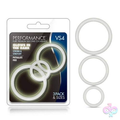 Blush Novelties Sex Toys - Performance - Vs4 Pure Premium Silicone Cockring Set - White