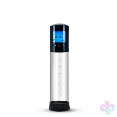 Performance Vx10 Smart Pump in black by Blush — automatic rechargeable penis pump with digital LCD display