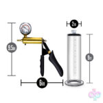 Blush Novelties Sex Toys - Performance - Vx6 Vacuum Penis Pump With Brass Pistol & Pressure Gauge - Clear