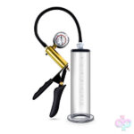 Blush Novelties Sex Toys - Performance - Vx6 Vacuum Penis Pump With Brass Pistol & Pressure Gauge - Clear