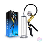Blush Novelties Sex Toys - Performance - Vx6 Vacuum Penis Pump With Brass Pistol & Pressure Gauge - Clear
