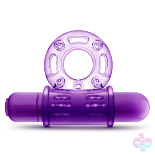 Blush Novelties Sex Toys - Play With Me - Couples Play - Vibrating Cock Ring - Purple