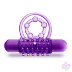 Blush Novelties Sex Toys - Play With Me - the Player - Vibrating Double Strap Ring - Purple