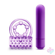 Blush Novelties Sex Toys - Play With Me - the Player - Vibrating Double Strap Ring - Purple