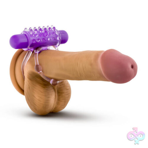 Blush Novelties Sex Toys - Play With Me - the Player - Vibrating Double Strap Ring - Purple