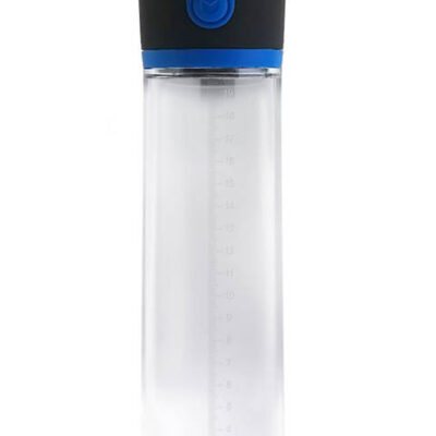 Precision Vx1 manual penis pump by Blush in black, phthalate-free and waterproof