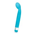 Rose Scarlet G-Spot Wand by Blush — curved vibrator with bulbous tip in blue