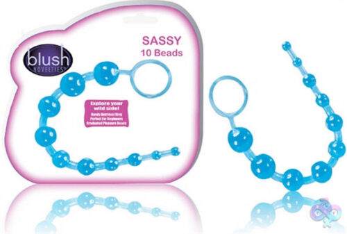 Blush Novelties Sex Toys - Sassy 10 Anal Beads Blue
