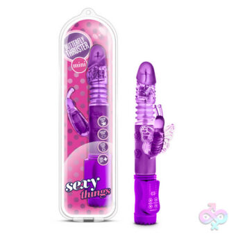 Blush Novelties Sex Toys - Sexy Things Butterfly Thruster Mini - Purple