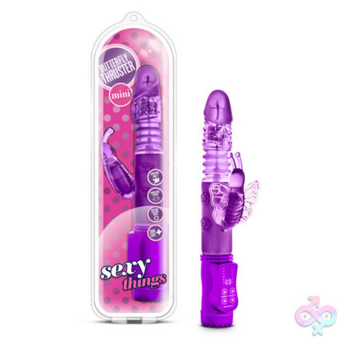 Blush Novelties Sex Toys - Sexy Things Butterfly Thruster Mini - Purple