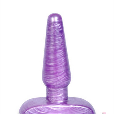 Small Cosmic Plug in purple by Blush — tapered beginner anal plug with wide stable base