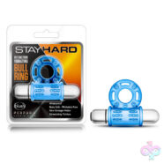 Blush Novelties Sex Toys - Stay Hard 10 Function Vibrating Bull Ring - Blue