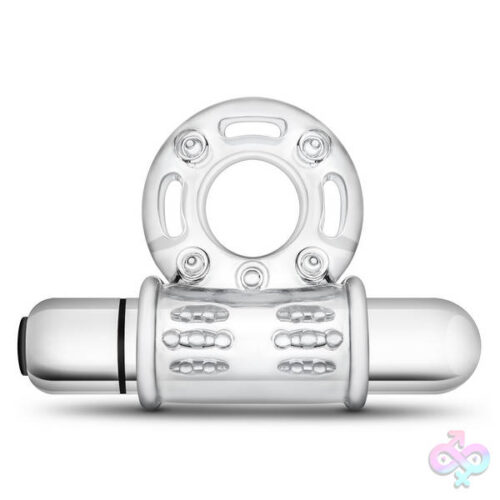 Blush Novelties Sex Toys - Stay Hard 10 Function Vibrating Bull Ring - Clear