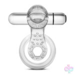 Blush Novelties Sex Toys - Stay Hard - 10 Function Vibrating Tongue Ring - Clear