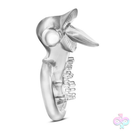 Blush Novelties Sex Toys - Stay Hard - 10 Function Vibrating Tongue Ring - Clear