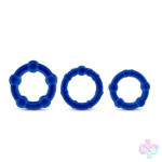 Beaded Cock Rings 3 Blue Stay Hard 3-Pack by Blush