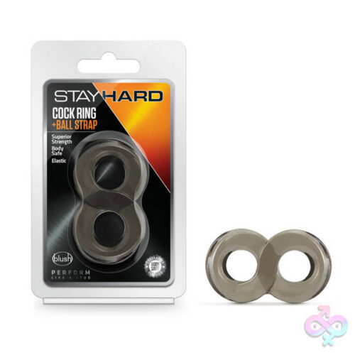Blush Novelties Sex Toys - Stay Hard - Cock Ring And Ball Strap - Black