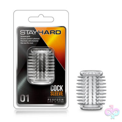 Blush Novelties Sex Toys - Stay Hard Cock Sleeve 01 - Clear