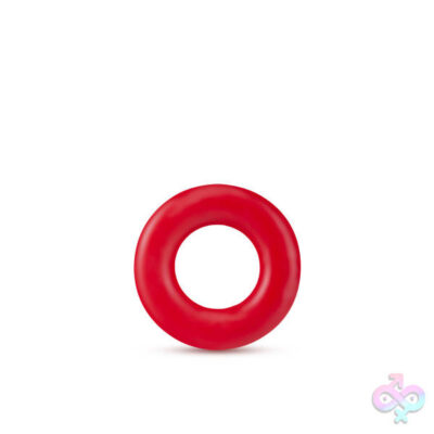 Stay Hard Donut Rings Red by Blush — stretchy red donut cock ring for couples