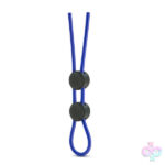 Blush Novelties Sex Toys - Stay Hard - Silicone Double Loop Cock Ring - Blue