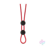 Blush Novelties Sex Toys - Stay Hard - Silicone Double Loop Cock Ring  - Red