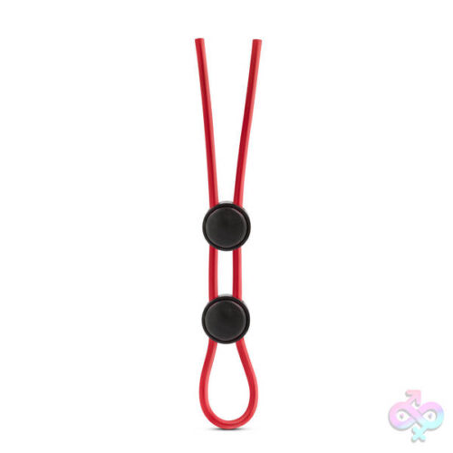Blush Novelties Sex Toys - Stay Hard - Silicone Double Loop Cock Ring  - Red