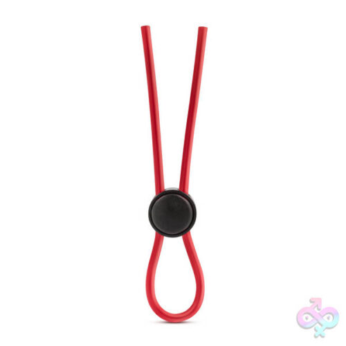 Blush Novelties Sex Toys - Stay Hard - Silicone Loop Cock Ring - Red