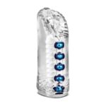 Stay Hard Snatch pocket pussy by Blush — clear textured sleeve with 5 internal pleasure pearls