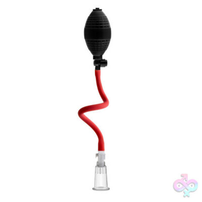 Temptasia Beginners Clitoral Pumping System by Blush — clear acrylic cylinder and squeeze bulb