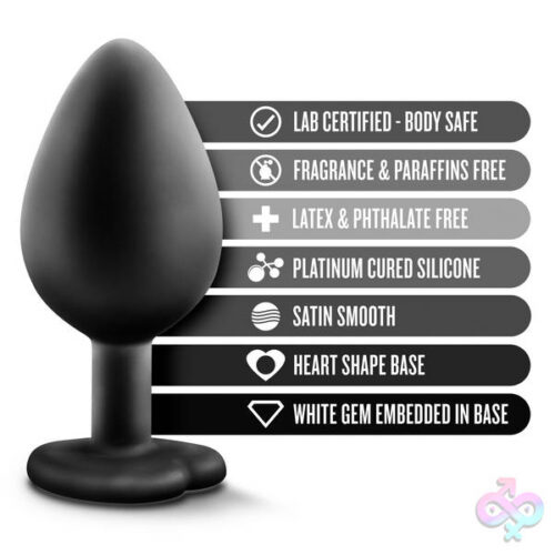 Blush Novelties Sex Toys - Temptasia - Bling Plug - Medium - Black