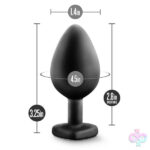 Blush Novelties Sex Toys - Temptasia - Bling Plug - Medium - Black