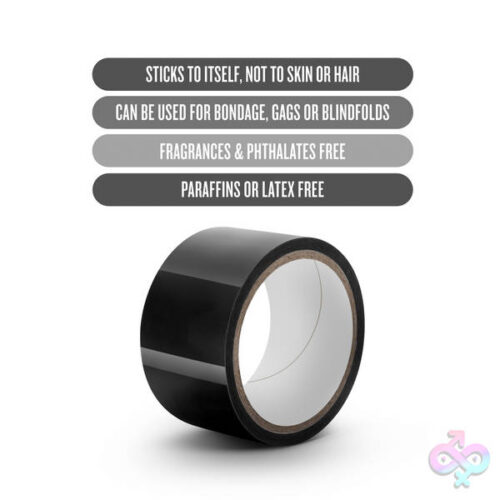 Blush Novelties Sex Toys - Temptasia - Bondage Tape - 60 Feet - Black