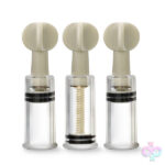 Blush Novelties Sex Toys - Temptasia - Clit and Nipple Twist Suckers - Set of 3 - Clear