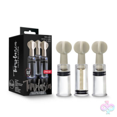 Blush Novelties Sex Toys - Temptasia - Clit and Nipple Twist Suckers - Set of 3 - Clear