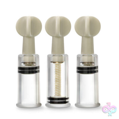 Temptasia Clit and Nipple Twist Suckers Set of 3 Clear by Blush
