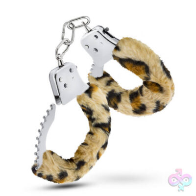Temptasia Cuffs Leopard metal handcuffs with fur lining by Blush