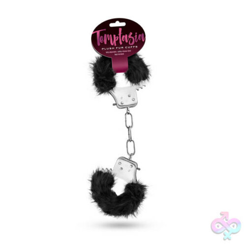 Blush Novelties Sex Toys - Temptasia - Plush Fur Cuffs - Black