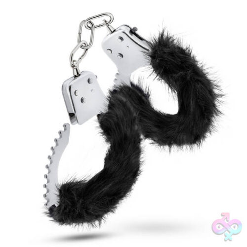 Blush Novelties Sex Toys - Temptasia - Plush Fur Cuffs - Black