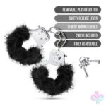 Blush Novelties Sex Toys - Temptasia - Plush Fur Cuffs - Black