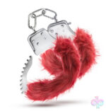 Blush Novelties Sex Toys - Temptasia - Plush Fur Cuffs - Burgundy