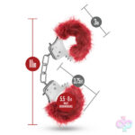 Blush Novelties Sex Toys - Temptasia - Plush Fur Cuffs - Burgundy