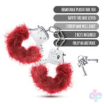 Blush Novelties Sex Toys - Temptasia - Plush Fur Cuffs - Burgundy
