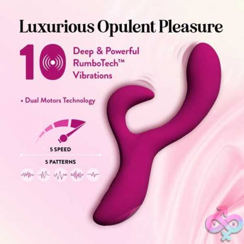 Blush Quinn Rabbit Vibrator Burgundy - Image 5