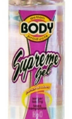 Sex lubricant brands — Body Action Supreme Gel 4.8 oz water-based personal lubricant by Body Action