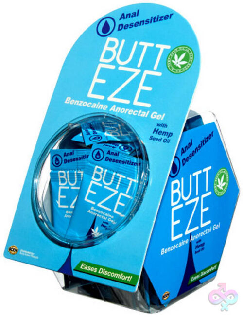 Body Action Sex Toys - Butt Eze With Hemp - Fish Bowl Display - 50 Pc