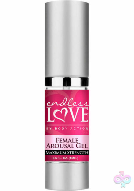 Endless Love Female Arousal Gel Maximum Strength by Body Action pump bottle